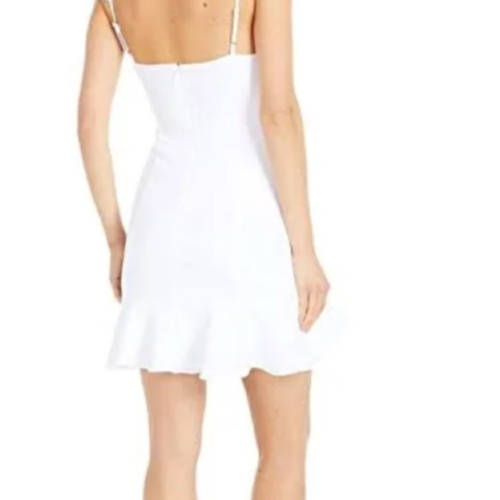BCBGeneration White Ruffled Mini Sundress - Picture 7 of 9